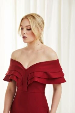 Double Second Red Triple Layer Bandage Dress -Yumi Clothing Shop 0N45ryqi 11896