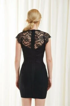 Double Second Black Lace Bandage Dress -Yumi Clothing Shop 19rfSMCb 11897