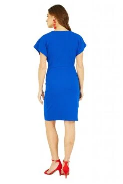 Mela London Blue Wrap Front Dress -Yumi Clothing Shop 2IiXZVMg 13514
