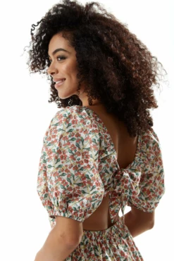 Liquorish Red Floral Maxi Dress With Cut Out Back -Yumi Clothing Shop 3s6sB2T5 10080