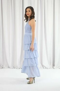 Double Second Light Blue Tiered Bridesmaid Dress 11 Double Second Light Blue Tiered Bridesmaid Dress -Yumi Clothing Shop 4C5v9NEr 11907