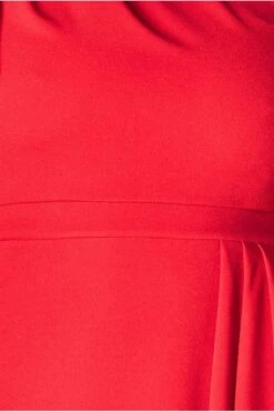 Goddiva Waterfall Sleeve Wrap Midi Dress - Red -Yumi Clothing Shop 4mhs9U7k 15539