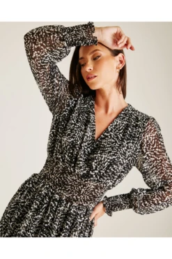 Dusty Pink Monochrome Gathered Swing Dress -Yumi Clothing Shop 4vmXZXTx 12050