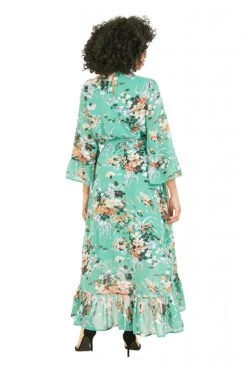 Yumi Green Garden Floral Print Dress 6 Yumi Green Garden Floral Print Dress -Yumi Clothing Shop 8k0ngsrG 14475