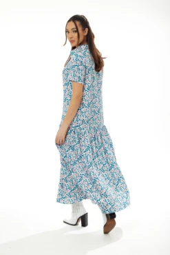 Liquorish Floral Print Oversized Maxi Dress -Yumi Clothing Shop 8yFmcC07 15397