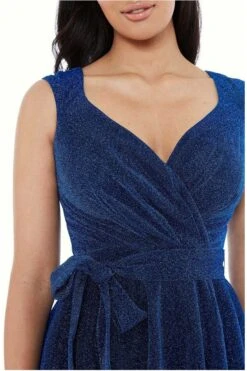 Goddiva Cross Over Sleeveless Midi Skater Dress - Royalblue -Yumi Clothing Shop AVAjhvAq 14192