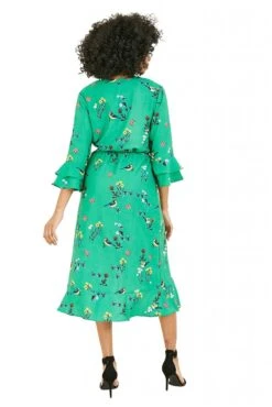 Yumi Green Bird Print Wrap Dress 6 Yumi Green Bird Print Wrap Dress -Yumi Clothing Shop AgUanCX7 13956