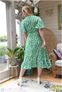 Mela London Green Ditsy Daisy Wrap Effect Frill Dress 9 Mela London Green Ditsy Daisy Wrap Effect Frill Dress -Yumi Clothing Shop BqCuHNYl 13541