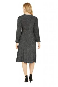 Yumi Black Sparkle Stretch Midi Dress -Yumi Clothing Shop E2BPDn0I 13951
