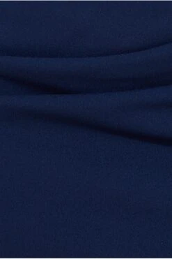 Goddiva Satin & Scuba Off The Shoulder Midi Dress - Navy -Yumi Clothing Shop Fo6ADOSs 14173