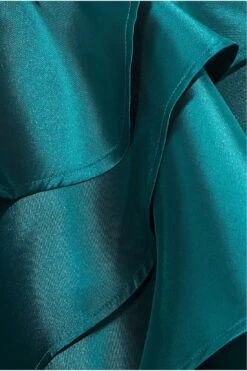 Goddiva Layered Frilled Midi Dress - Emerald Green -Yumi Clothing Shop FwobQgPh 15221