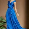 Goddiva Crossover Multiway Maxi Dress - Royal Blue