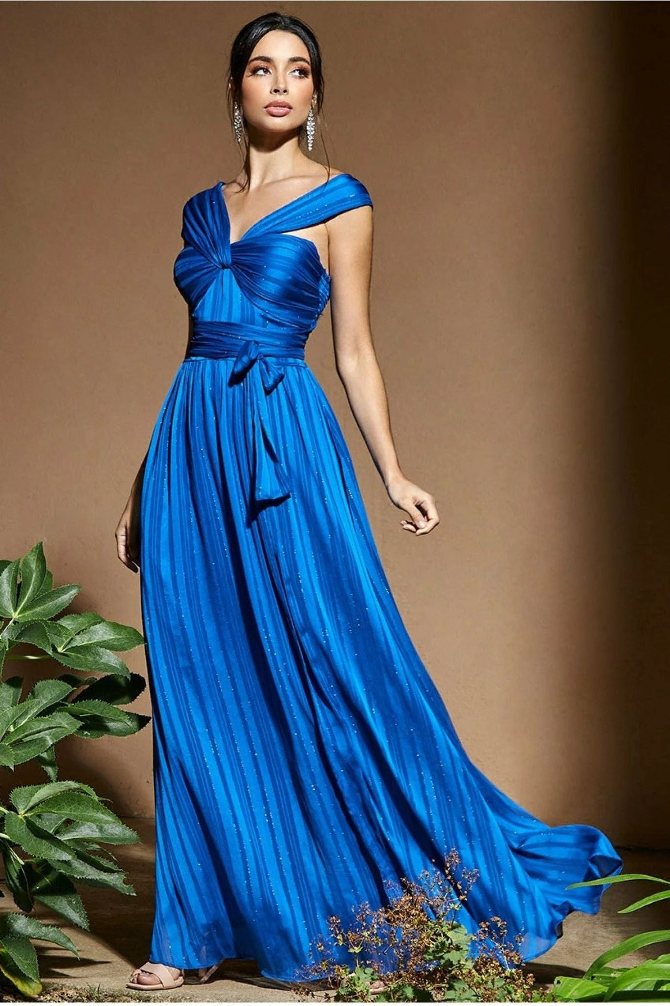 Goddiva Crossover Multiway Maxi Dress - Royal Blue 1 Goddiva Crossover Multiway Maxi Dress - Royal Blue