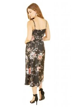 Yumi Black Satin Floral Cowl Neck Slip Dress 7 Yumi Black Satin Floral Cowl Neck Slip Dress -Yumi Clothing Shop G8bkPOxk 14795