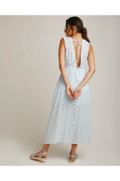 Dusty Pink Textured Broderie Hem Wrapped Dress | Blue 9 Dusty Pink Textured Broderie Hem Wrapped Dress | Blue -Yumi Clothing Shop JAXrgV4i 11571