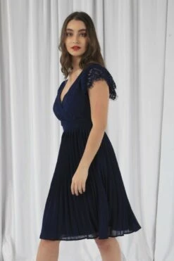 Double Second Wrap Lace Chiffon Dress -Yumi Clothing Shop L15Jrrgp 11902