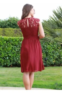 Double Second Red Scallop Edge Sleeveless Lace Dress 9 Double Second Red Scallop Edge Sleeveless Lace Dress -Yumi Clothing Shop LEwM0BBQ 11944