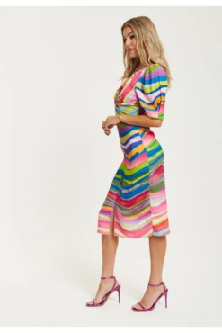 Liquorish Rainbow Knot Front Midi Dress -Yumi Clothing Shop MuDKHV2d 15633