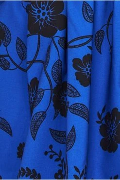 Goddiva Printed Off The Shoulder Midi Dress - Royalblue -Yumi Clothing Shop Mvg1JQV9 11618