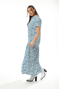 Liquorish Floral Print Oversized Maxi Dress -Yumi Clothing Shop NsMQXhoi 15397
