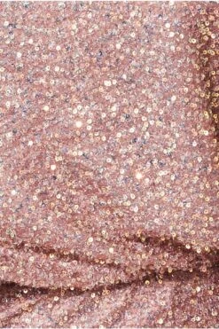 Goddiva Sequin Cowl Neck Midi Dress - Nude -Yumi Clothing Shop OZayFiB5 13405