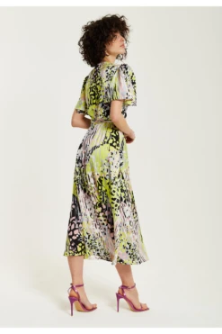 Liquorish Multicolour Abstract Print Midi Wrap Dress -Yumi Clothing Shop Ob7ngOt9 15654