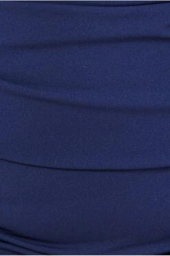 Goddiva Bardot Plus Pleated Midi Dress - Navy -Yumi Clothing Shop Oc15e7oY 7684
