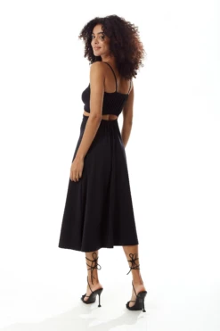 Liquorish Black Cami Dress With Cut Out Details -Yumi Clothing Shop OjeM8Wst 15551