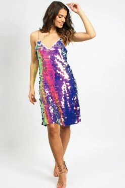Aftershock London Multi Disc Sequin Cami Dress 9 Aftershock London Multi Disc Sequin Cami Dress -Yumi Clothing Shop OwQ6AhGb 7482