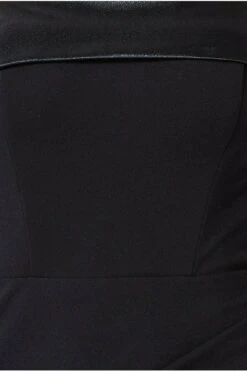 Goddiva Satin Band Bandeau Maxi Dress - Black -Yumi Clothing Shop PCGqFToX 11866