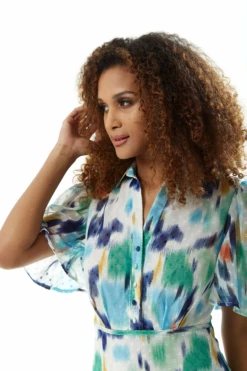 Liquorish Multicolour Chiffon Midi Dress -Yumi Clothing Shop POXOXul3 10044