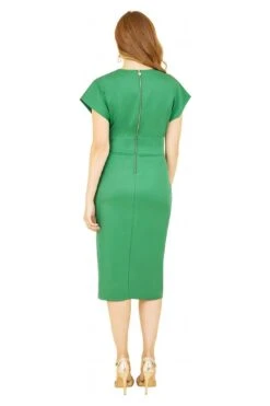 Yumi Green Scuba Kimono Sleeve Fitted Dress -Yumi Clothing Shop T4qNS0ce 14840