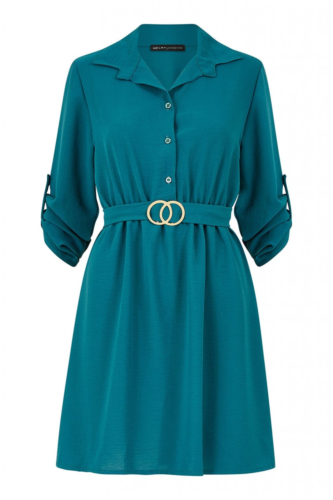 Mela London Gold Buckle Shirt Dress 5 Mela London Gold Buckle Shirt Dress - Image 5