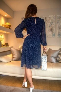 Double Second Printed Long Sleeve Tiered Wrap Front Dress -Yumi Clothing Shop VtWBpWlo 14422