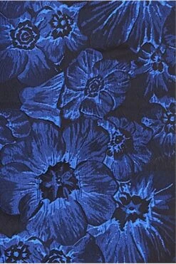 Goddiva Bardot Jacquard Maxi Dress - Royal Blue -Yumi Clothing Shop WreRj4qO 13291