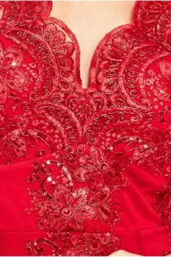 Goddiva Scalloped Lace High Low Midi Dress - Red 7 Goddiva Scalloped Lace High Low Midi Dress - Red -Yumi Clothing Shop X5gKLvUE 10398