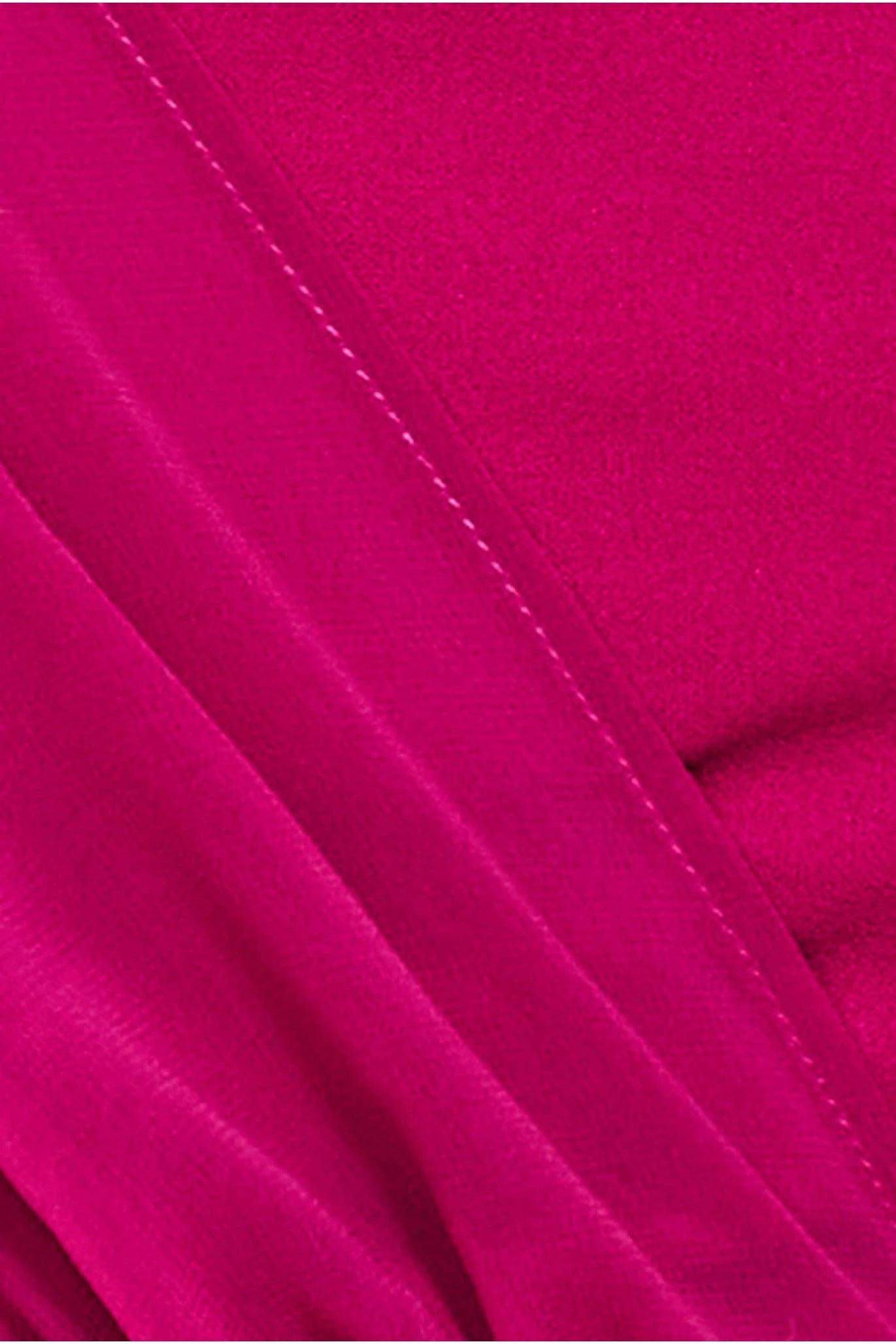 Goddiva One Shoulder Front Split Maxi Dress - Magenta 4 Goddiva One Shoulder Front Split Maxi Dress - Magenta - Image 4