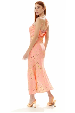 Liquorish Cowl Neck Abstract Animal Print Dress In Peach 7 Liquorish Cowl Neck Abstract Animal Print Dress In Peach -Yumi Clothing Shop XywuyLkF 10781