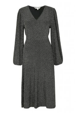 Yumi Black Sparkle Stretch Midi Dress -Yumi Clothing Shop ZyNgmbPI 13951