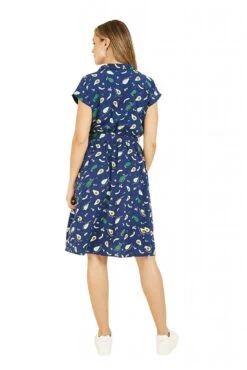 Yumi Recycled Avocado Print Wrap Over Dress With Pockets -Yumi Clothing Shop b2IdSspY 14455