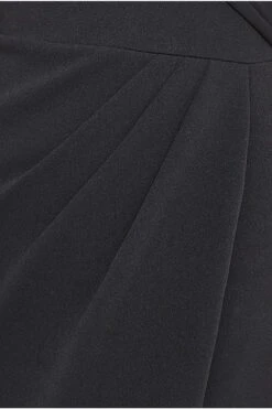 Goddiva Scuba Bardot Wrap Maxi Dress - Black -Yumi Clothing Shop bDUf1TLz 14499