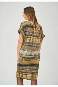 Yan Neo London The Zoe Stripe Print Jacquard Dress -Yumi Clothing Shop bwJkeKIo 6219