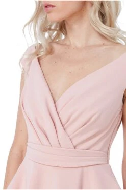 Goddiva Cross Over Peplum Maxi Dress - Nude 5 Goddiva Cross Over Peplum Maxi Dress - Nude -Yumi Clothing Shop e8638F4Q 14320