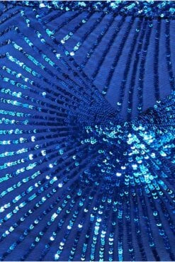 Goddiva Plus Starburst Sequin Maxi Dress - Royal Blue -Yumi Clothing Shop fbRhczgo 11680