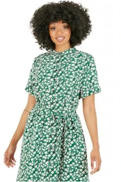 Yumi Green Ditsy Print Shirt Collar Dress 8 Yumi Green Ditsy Print Shirt Collar Dress -Yumi Clothing Shop hYy2SIqi 13950