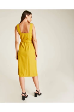 Dusty Pink Button Front Pinafore Dress | Mustard -Yumi Clothing Shop hbaH5LD1 12188