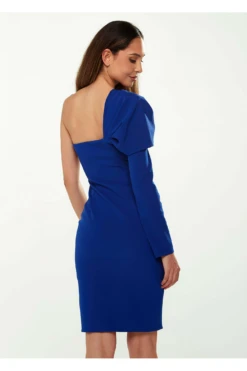 Liquorish Asymmetric Mini Dress In Royal Blue -Yumi Clothing Shop jGSe8y1p 8369