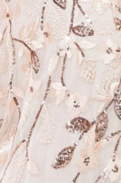 Goddiva Flared Sleeve Embroidered Maxi Dress - Ivory -Yumi Clothing Shop k8JSizhW 14570