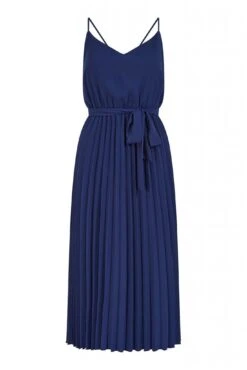 Mela London Navy Pleated Strappy Midi Dress -Yumi Clothing Shop kKwJ5RmW 13515