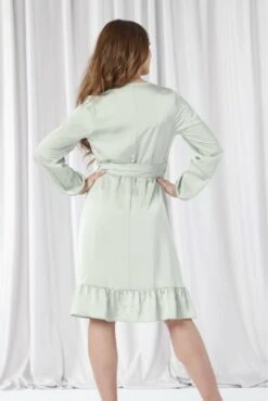 Double Second Sage Frill Wrap Dress -Yumi Clothing Shop kQ7yVAol 11889